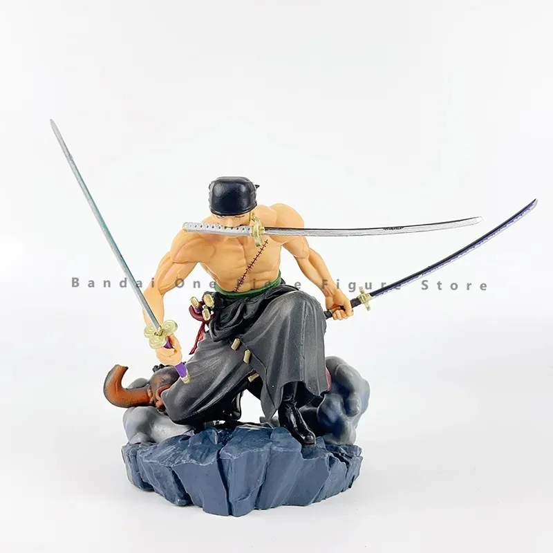 In Stock Original Bandai BANPRESTO Roronoa Zoro Action Figures Animation Toys Gifts Model Genuine Collector Anime Hobby