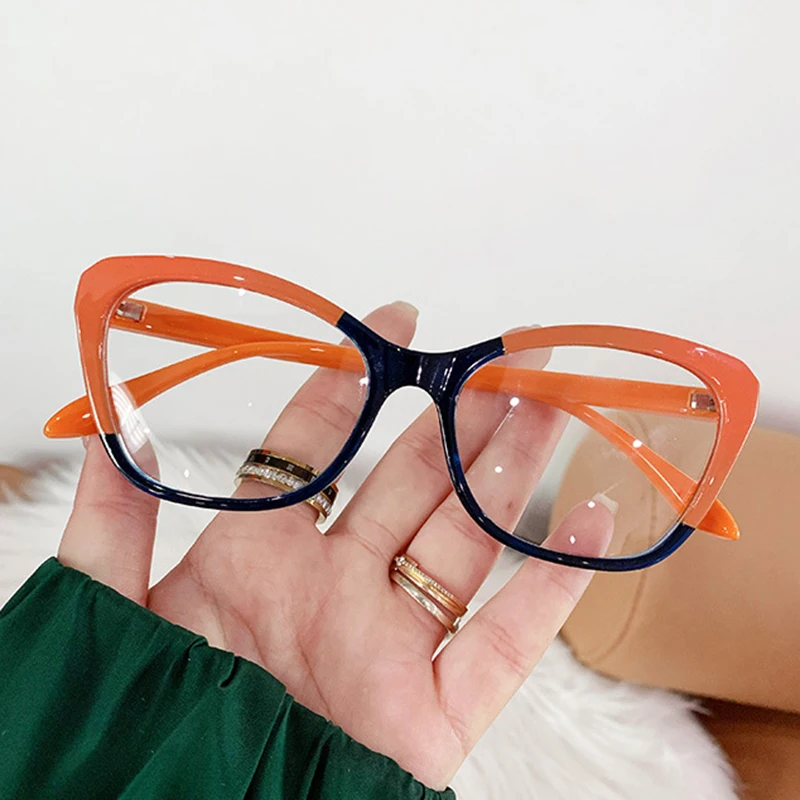 Classic Eyeglasses Frame Retro Women Cat Eye Anti Radiation Blue Light Blocking Glasses Protective Eyewear Computer Screen 2024