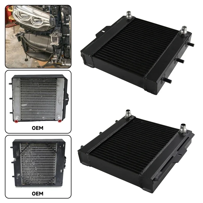 

Left & Right Secondary Auxiliary Performance Radiators Fit for BMW F87 F80 F83 M2 M3 M4 S55 3.0L 2015-2020