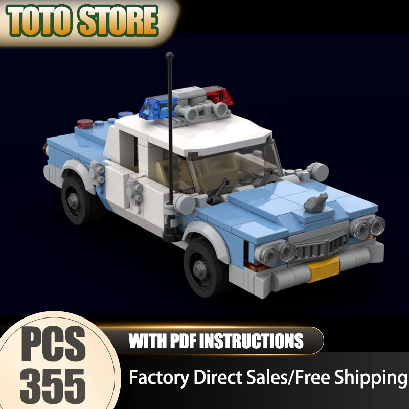 Blocchi da Costruzione Auto Urbana, Modello Veicolo della Polizia di Gotham City, Mattoncini Tecnologici, Giocattolo da Assemblare Fai-da-Te, Regalo per le Festività