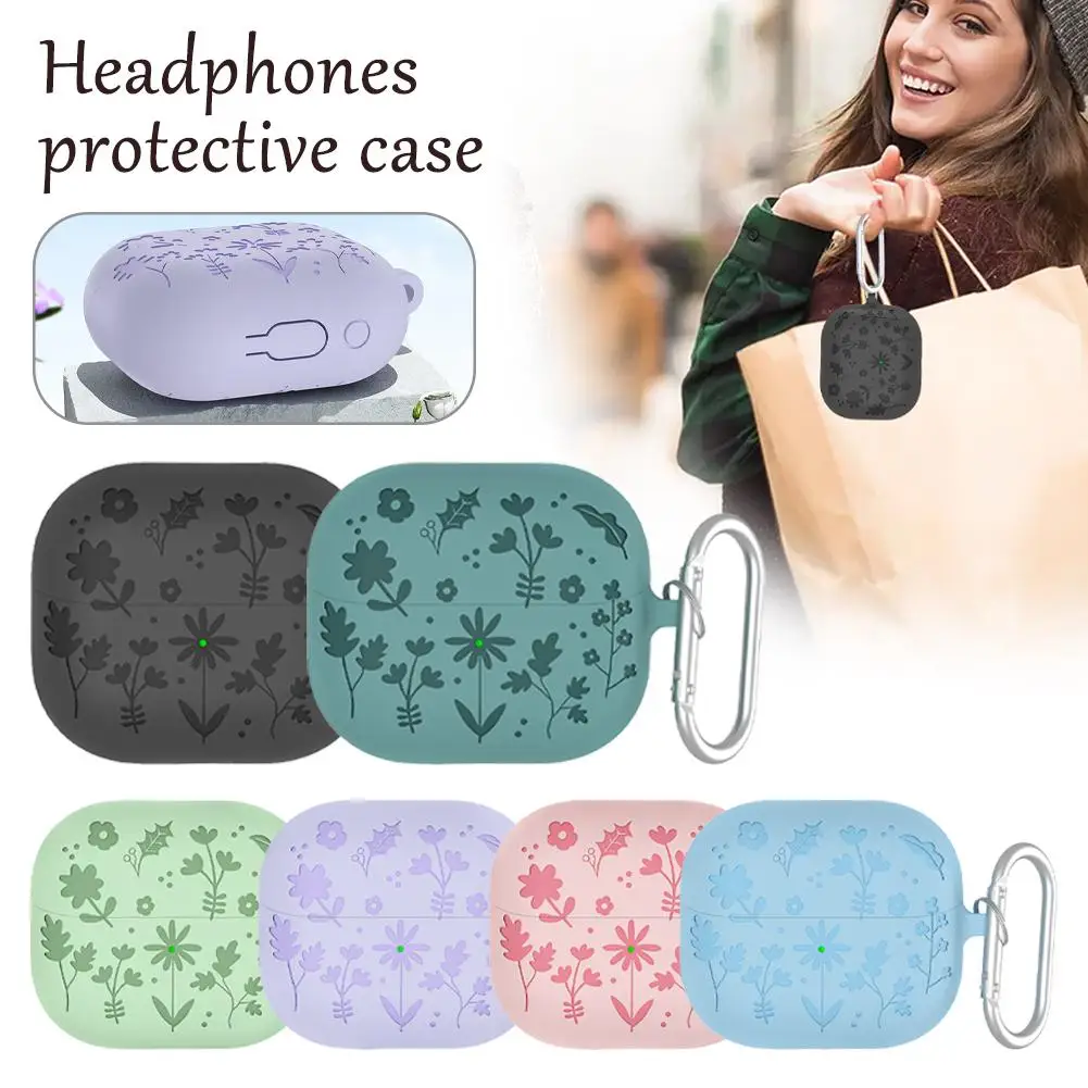 Earphone Protective Cover For Samsung Galaxy Buds3/pro Liquid Silicone Soft Shell For Buds3pro With Climbing Buckle For Ear X3P0