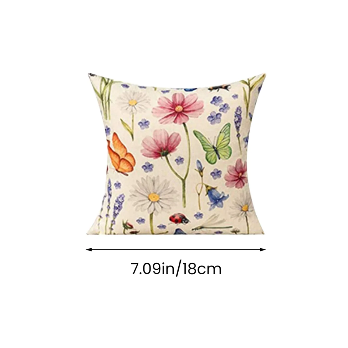 

A40T Outdoor Pillow Covers 18x18Inch Set of 4 Outdoor Waterproof Pillow Covers for Patio Furniture Garden