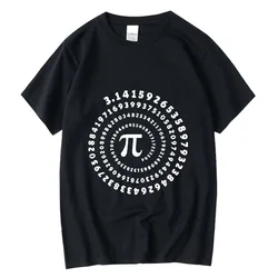 Men's High Quality Cotton Blendfunny pi design print summer loose o-neck men tshirt short sleeve t-shirt male tees tops