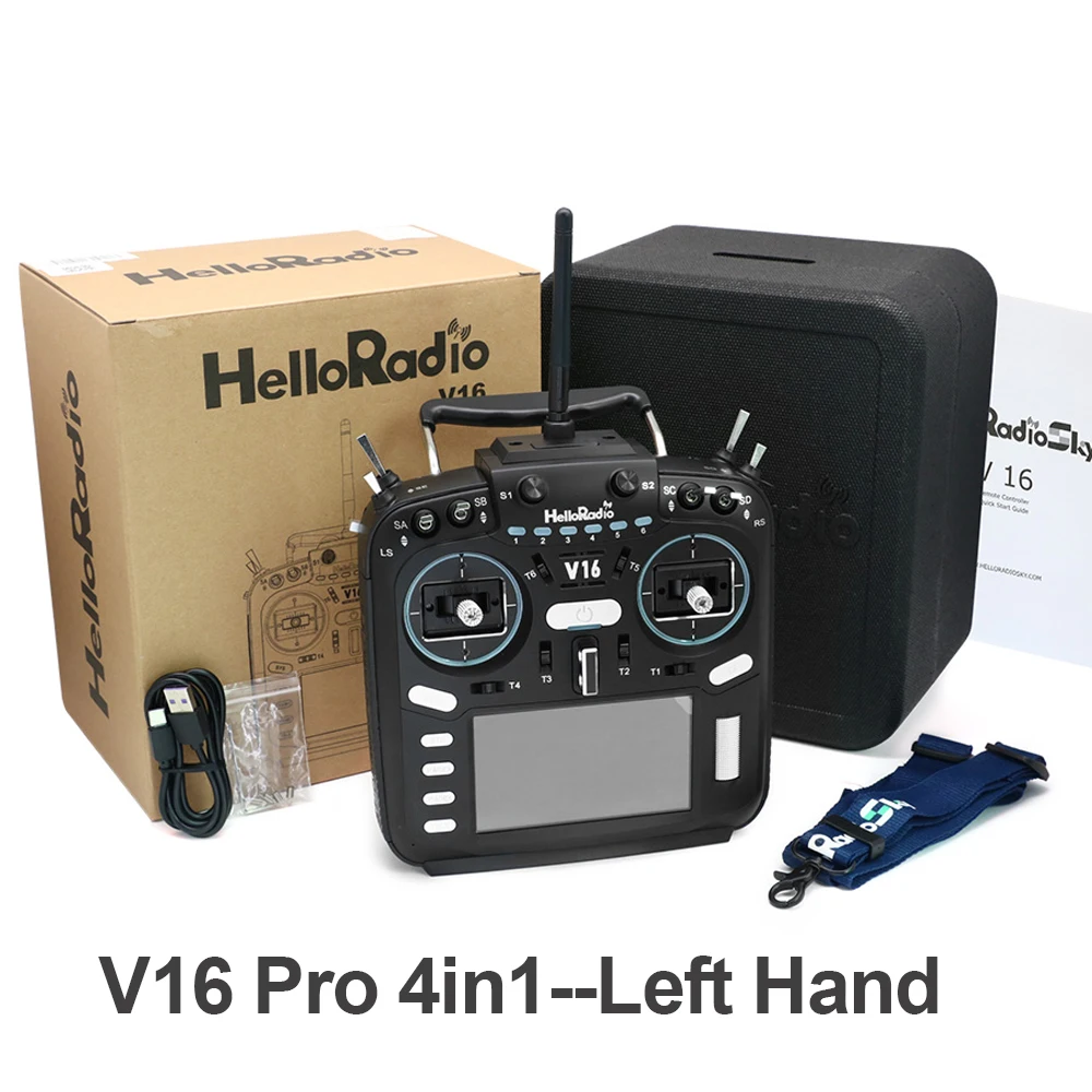 HelloRadio V16 /V16 pro /V16 Max ELRS /4-In-1 Multi EDGETX Hall Gimbals Remote Controller for Drones And RC Models