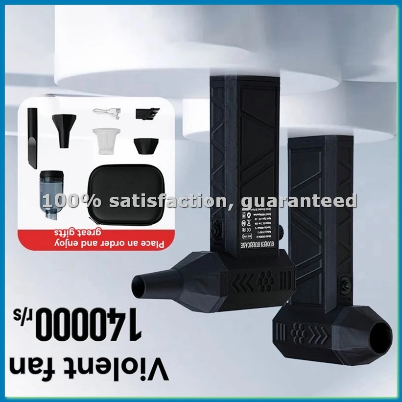 

Portable Handheld Camping Fans and Vacuum Cleaner Super Strong Wind Household Suction and Blowing Integrated Fan-A09G