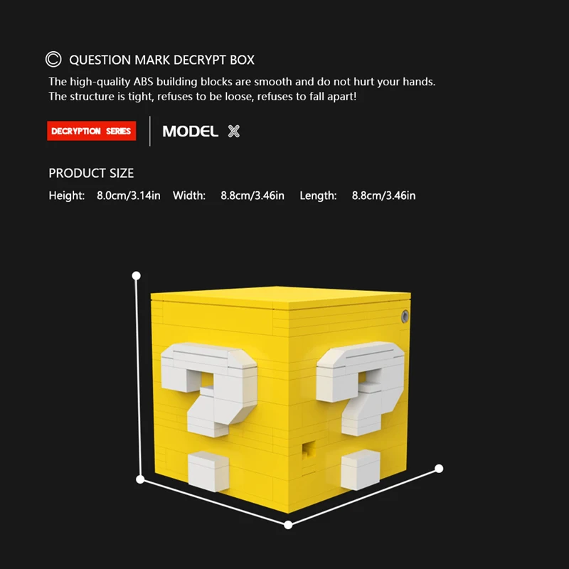 MOC 해독 퍼즐 상자 빌딩 블록 키트, 무지개 보석 상자, 보물 미로 케이스, Brainteaser 큐브 탈출 게임, 어린이 성인용