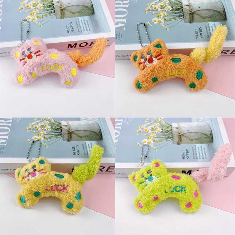 1pc novidade criativo bonito gatinho de pelúcia boneca pingente diy kawaii mochila decoração acessórios presentes engraçado saco charme presente da menina