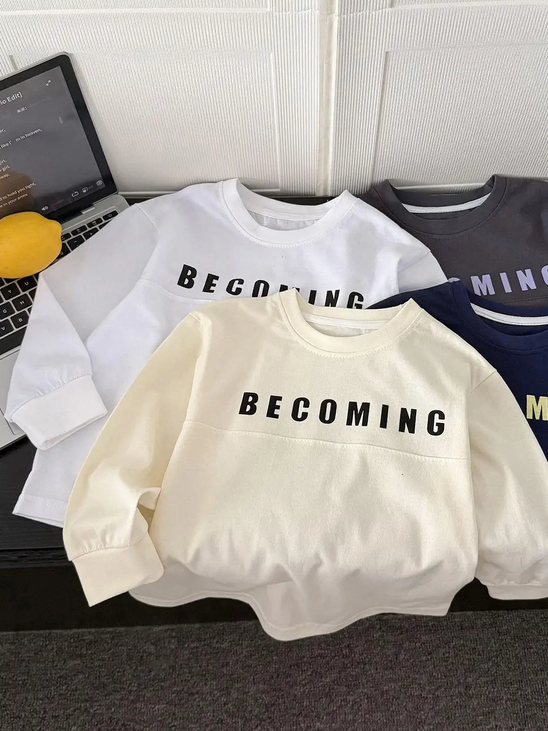 Pure Cotton Long Sleeve Children's T-Shirt Embroidered Base Layer Shirt for Boys And Girls Spring Autumn Style Korean Version