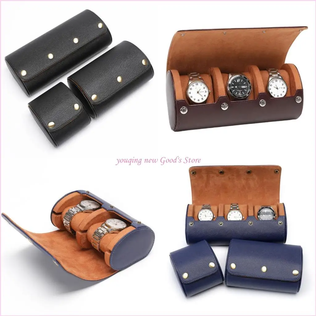 

57QA Leather Watch Presentation Case Wristwatch Holder Jewelry Accessory Storage Box