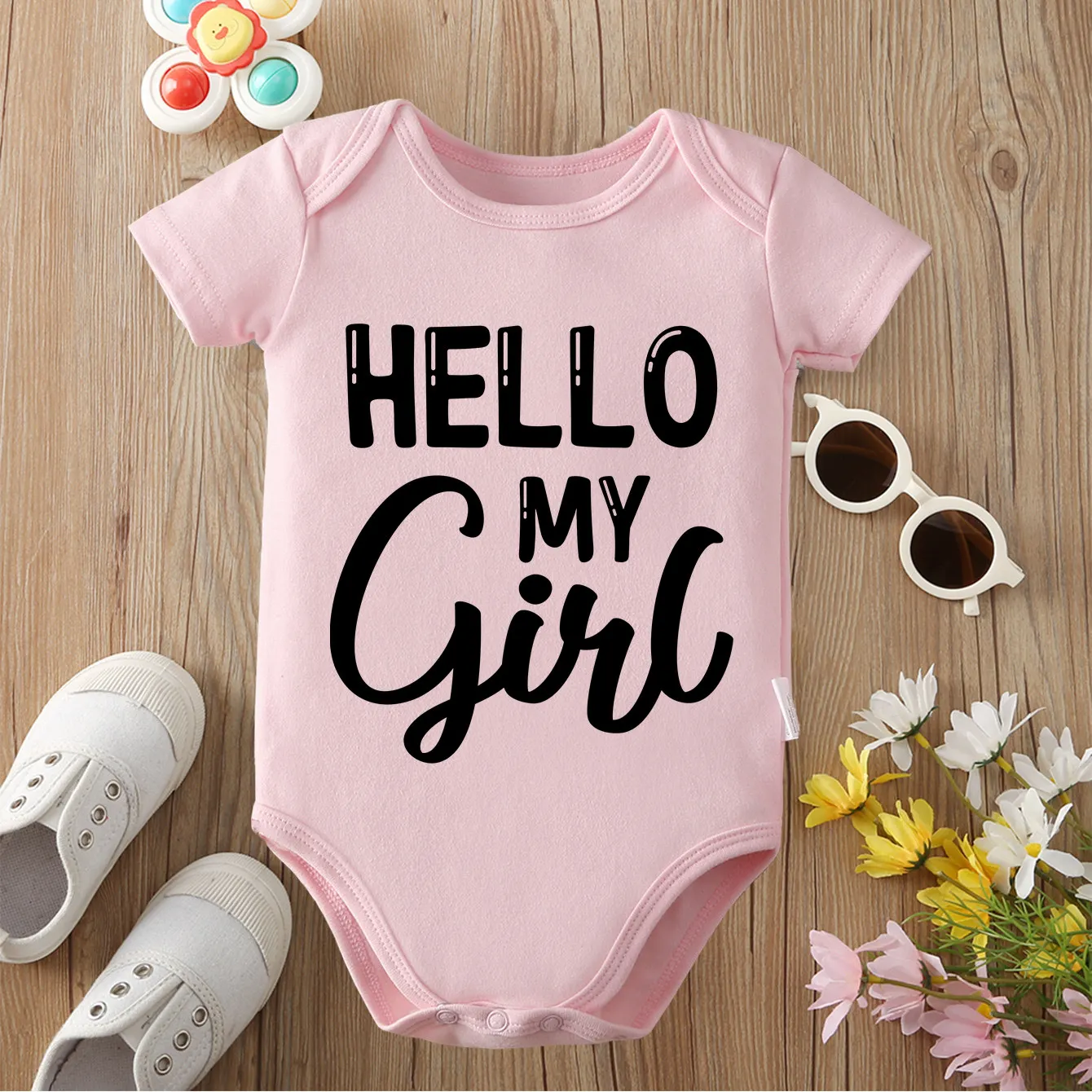 

Baby Welcome To The World Print 100% Cotton Cloths Comfortable Onesie Bodysuit for Baby Jumpsuit for 0 To 12 Months Newborn