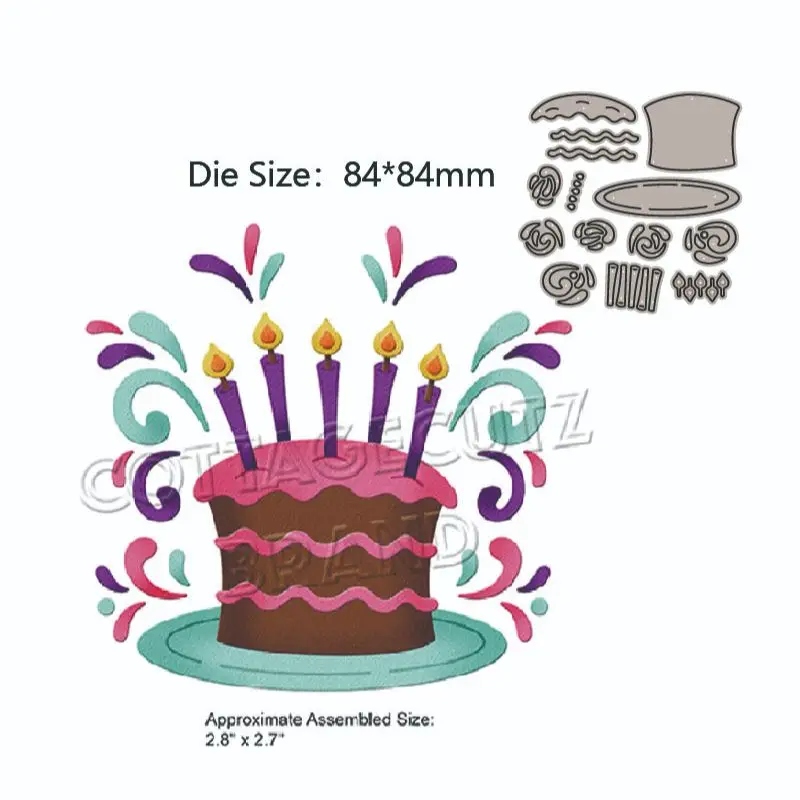 dies cake chocolate metal cutting layering die scrapbooking cone die photo album decoration diy card craft 2022 new