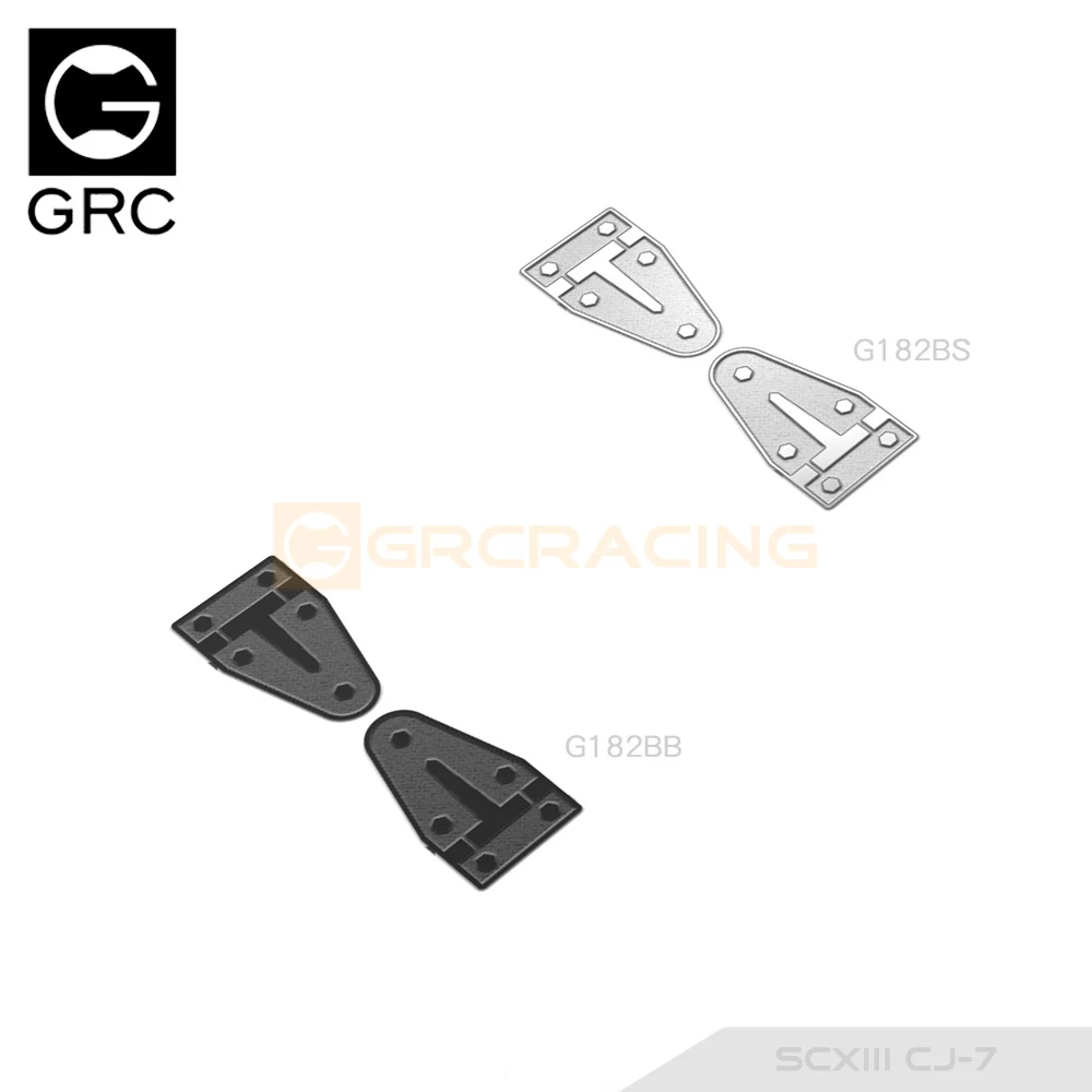 Panel dekoracyjny ze stali nierdzewnej GRC z zawiasem maski do części opcji aktualizacji SCX10 III CJ-7#G182BS/B