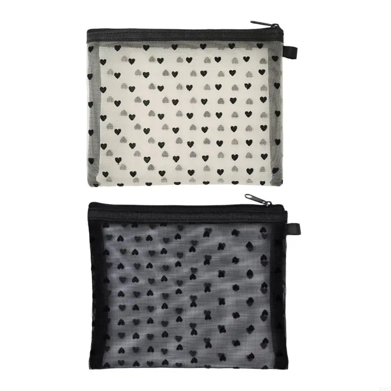 

D46C Makeup Bag Toiletry Bag Large Capacity Cosmetic Bag Versatile Storage Bag for Brush Lipstick Care Zipper
