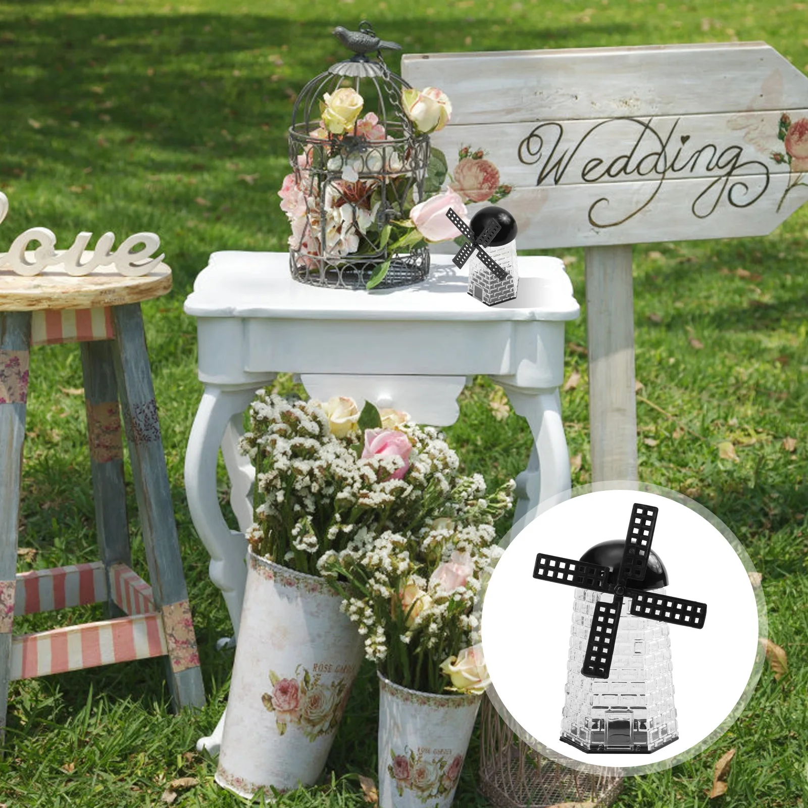 

12Pcs Wedding Candy Boxes Creative Windmill Candy Packing Boxes Durable Chocolate Cookie Storage Wedding Wrapping Box