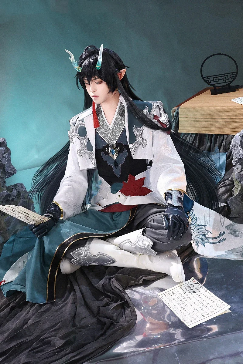 COSMART Honkai: Star Rail Dan Feng YinYueJun traje de juego, hermoso uniforme de Cosplay, traje de juego de rol para fiesta de Halloween para hombres