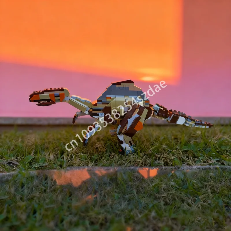 

455pcs MOC Spinosaurus Dinoed Model Building Blocks Architecture Creative Education Brick Christmas Gifts Kids Toys Birthday