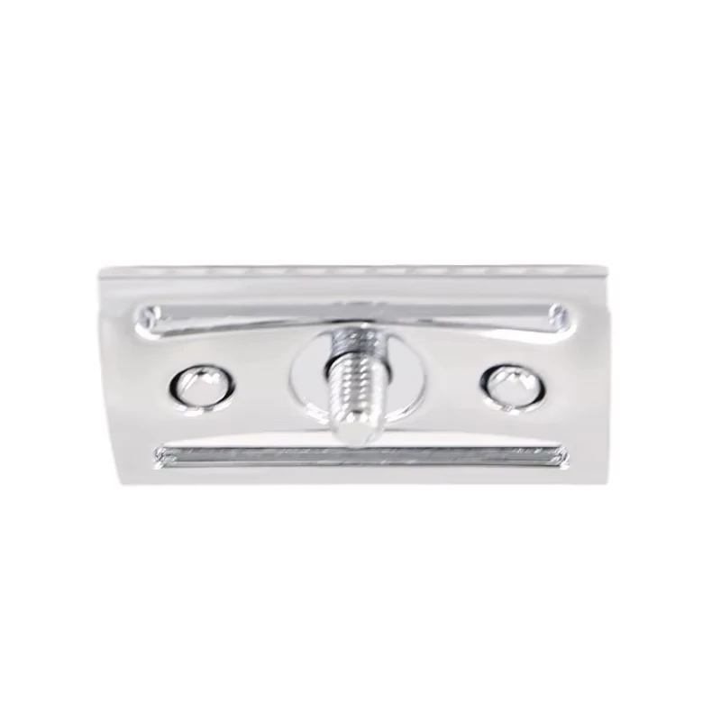 Yaqi New High Quality Chrome Color Scalloped Bar Double Edge Mens Safety Razor Head Without Logo For Mens Portable Travel
