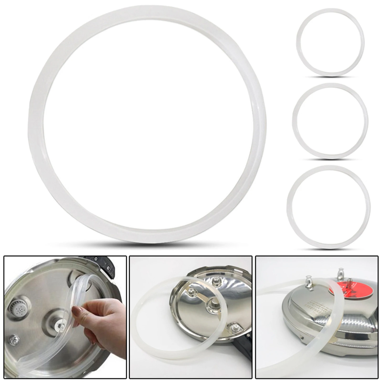 Anello di tenuta per pentola interna per pentola a pressione Guarnizione per pentola a pressione in silicone alimentare per parti di ricambio per pentola a pressione