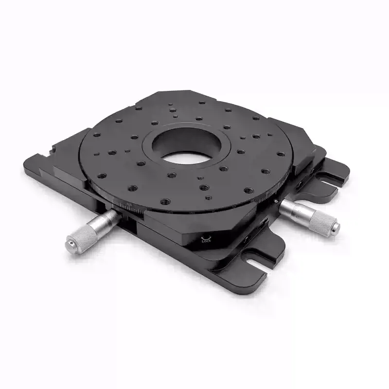XY/XYR Axis Precision Linear Translation Stage 150mm Round Table 360° Rotation with Standard Micrometer for Optical Alignment