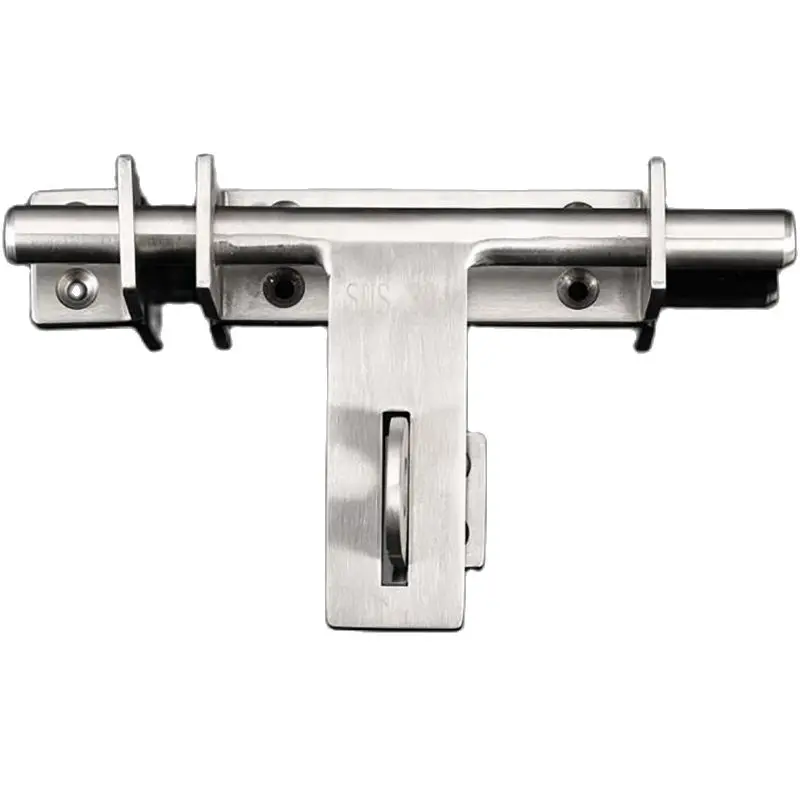 Sliding Bolt Gate Latch, 170mm Thickening Stainless Steel Barrel Bolt with Padlock Hole, Interior Door Latches Brushed Finish