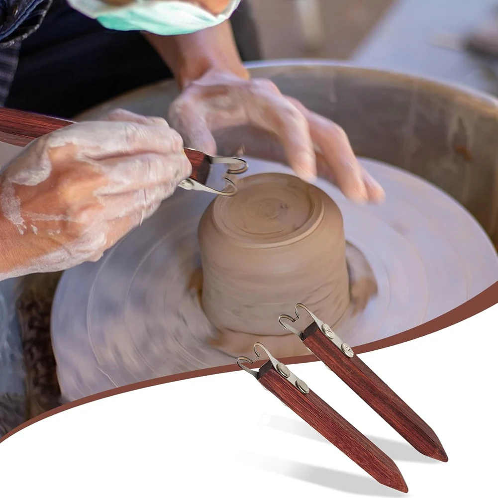 DT38 Pottery Foot Shaper, Crafts Model Making Pottery Trimming Sculpting Tool DIY Sculpting Pottery Tool Bottom Shaping