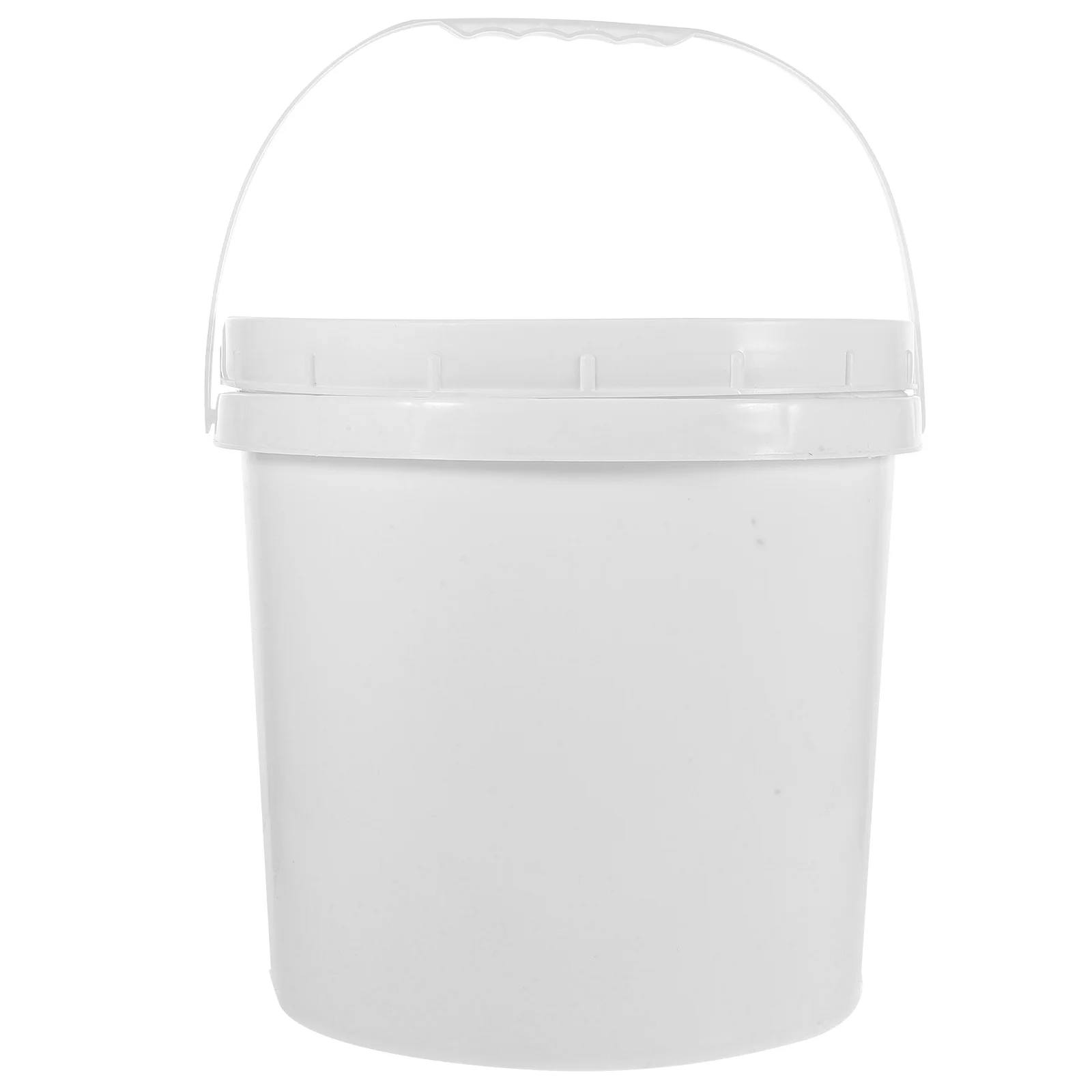 

9L White Abs Bucket Round Storage Container For Painting Pigment Liquid Airtight Paint Bucket With Lid Multi-Functional