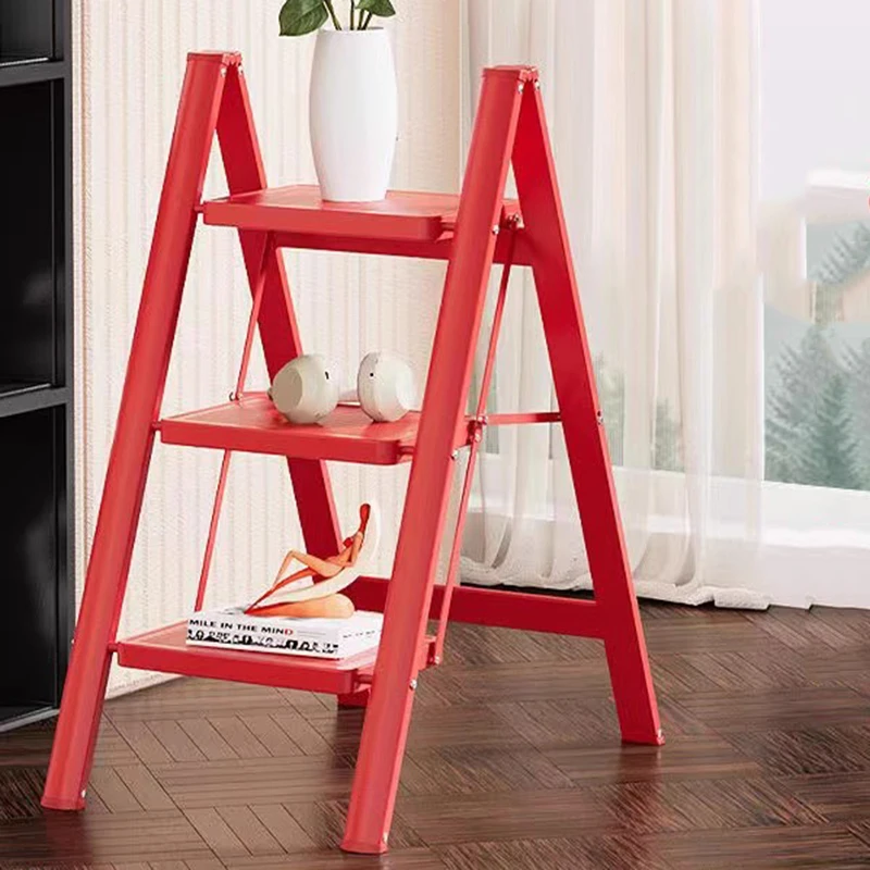 Scaffolding Red Step Stools Metal Decorative Small Outdoor Step Ladders Quick Toddler Echelle Telescopique Kitchen Furnitures