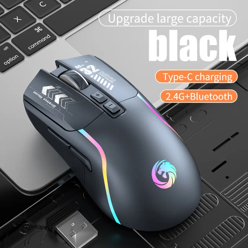 ファッション Bluetooth デュアルモードワイヤレスサイレントゲーミングマウス人間工学に基づいた低ノイズ Macbook ラップトップ光学式コンピュータマウスガールギフト