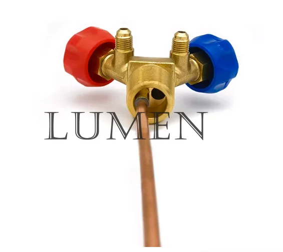 Special valve for refrigerant recovery QF-13Y high and low pressure horn valve explosion-proof switch 30CM long copper pipe
