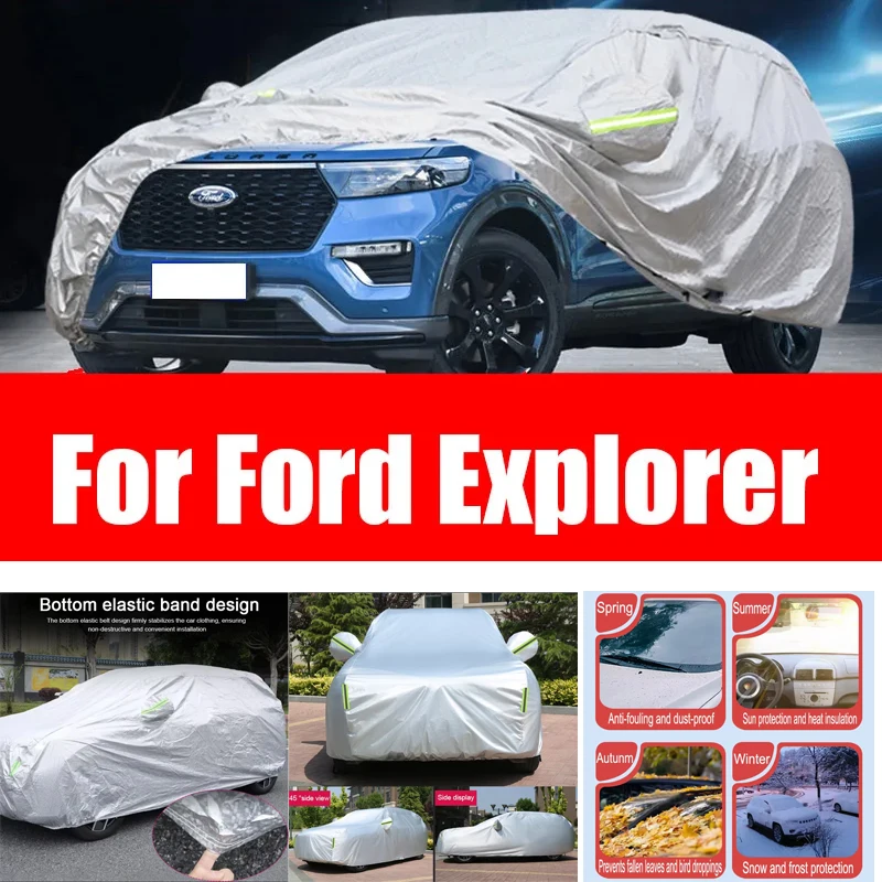 

Exterior Car Cover Outdoor Protection Full Car Covers Snow Cover Sunshade Waterproof Dustproof for Ford Ford Explore Accessories