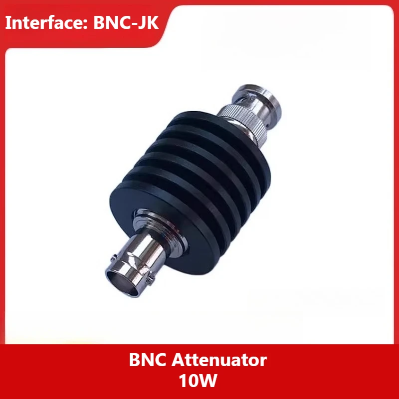 BNC RF Attenuator 10W BNC Type Coaxial Fixed Attenuator, 1-30dB Optional 3G