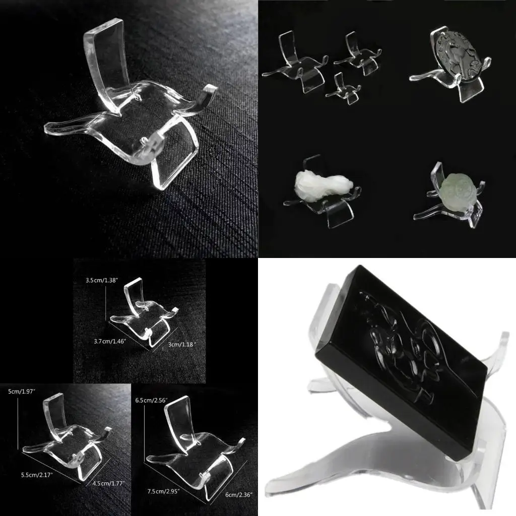 

652F Acrylic Crystal Display Stand 10pcs/set Transparent Displaying for Wedding Home Birthday Party Decor