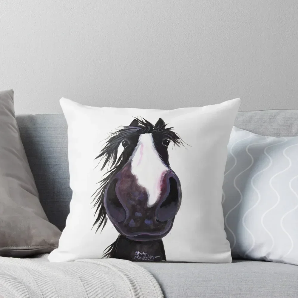 

Happy Horse ' PUNKED ' by Shirley MacArthur Throw Pillow Couch Pillows Pillowcases For Pillows pillow