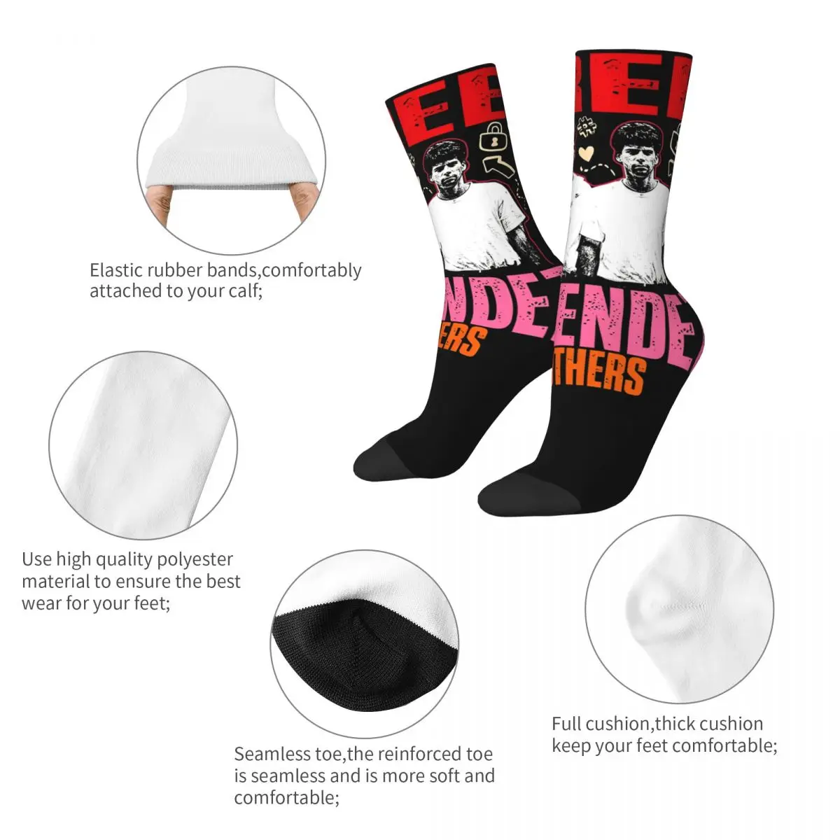 Injustice Unlocked Stockings Adults Men The Menendez Brothers Socks Breathable Kawaii Socks Spring Anti Bacterial Graphic Socks