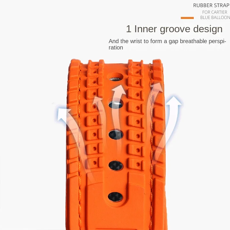 20/21/22/23/24 مللي متر تصميم جديد الهجين FKM حزام ساعة اليد للجنسين فلورو المطاط حزام الساعات FPM لينة حزام لكل ماركة ساعة مقاومة للماء #5