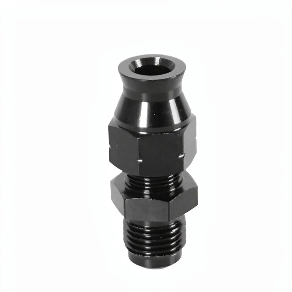Swivel Fuel Line Adapter AN6 To 5 16 Barb Connector Aluminum Alloy Black Automotive Modification System Accessory