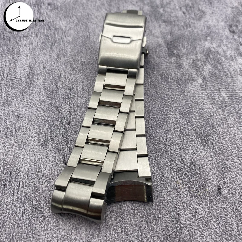 

22mm Watch Strap Suitable for Seiko SNR025 SNR027 Diving Watch Case Stylish Folding Clasp Stainless Steel Bracelet