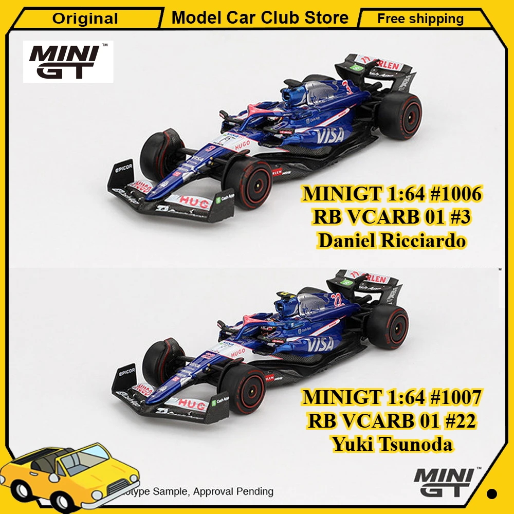 

MINIGT 1:64 # 1006 # 1007 Red Bull RB VCARB 01 # 3 # Модель автомобиля F1 Бахрейн 2024 года, литая под давлением, коллекционная, миниатюрная, игрушка, подарок для хобби