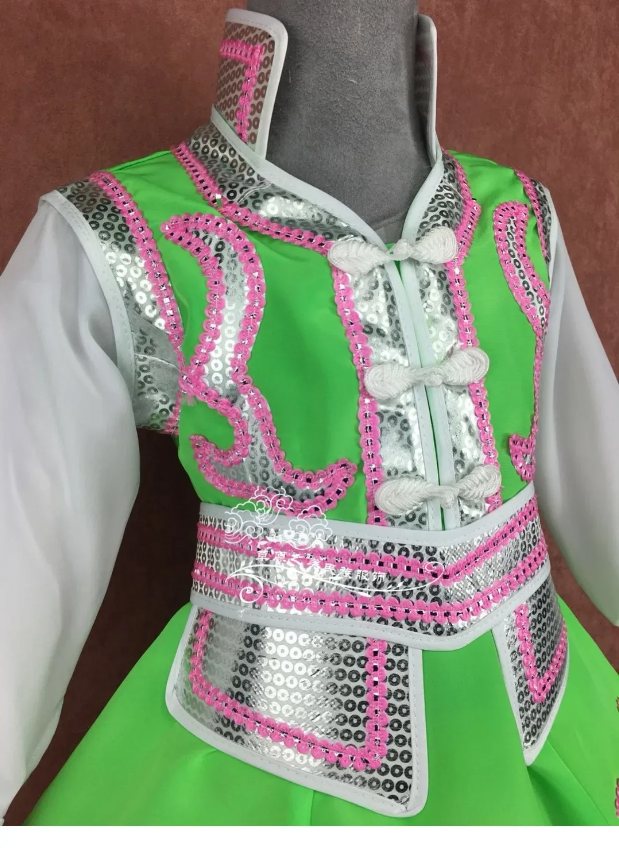 Children's Mongolian dance clothing robe Girls' performance clothing Women's ethnic performance clothing New