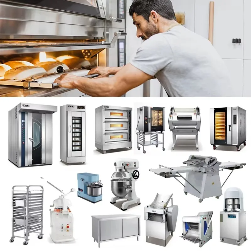 Complete Bread Production Line Commercial Bakery Equipment Dough Mixer Oven Proofer One-stop Baking Solution