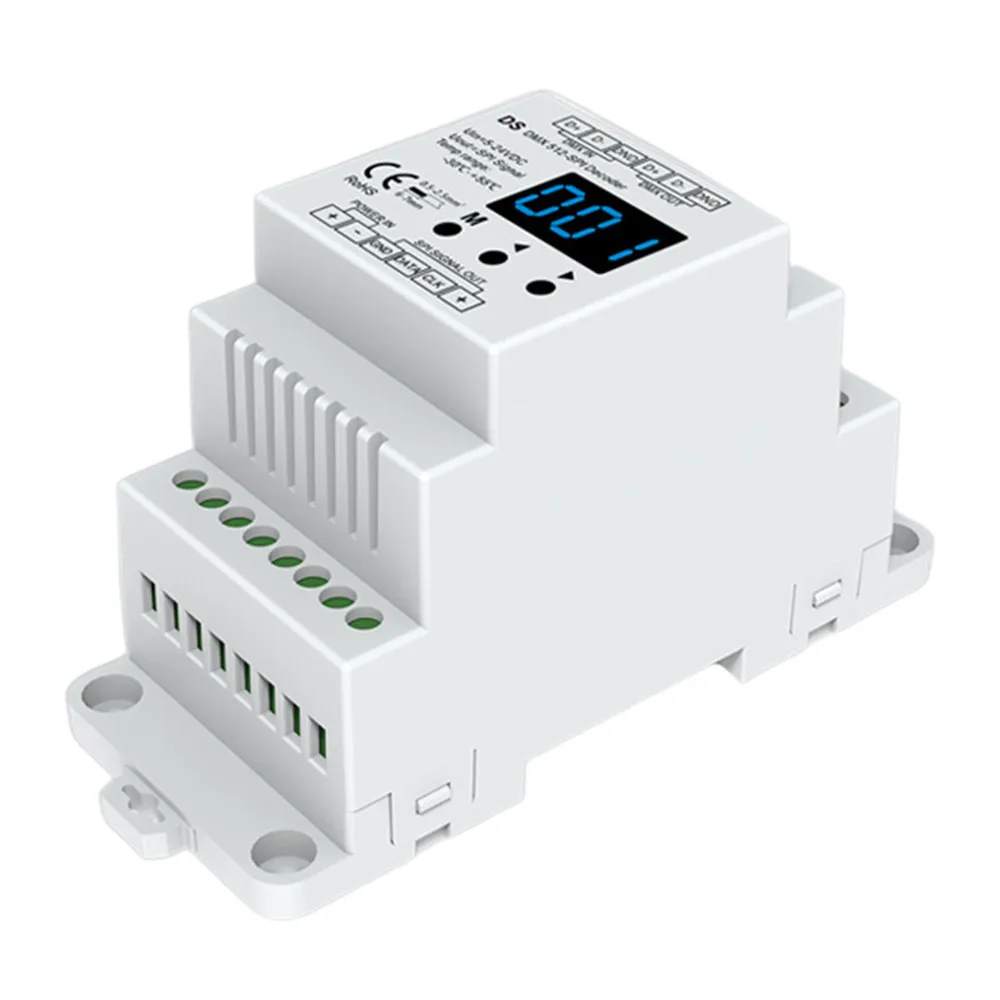 DMX512 to SPI Decoder DMX Converter DSA DS-L Universal DMX512/1990 Digital Signal To SPI Support 6803/2811/ 2812/2801 IC