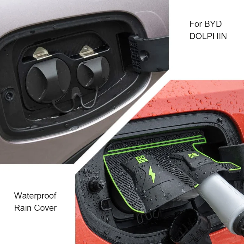 

Новый энергетический автомобильный порт зарядки, водонепроницаемый защитный чехол, дождевик для зарядки пистолета, автоаксессуар для BYD CHAZOR KING DOLPHIN HAN EV