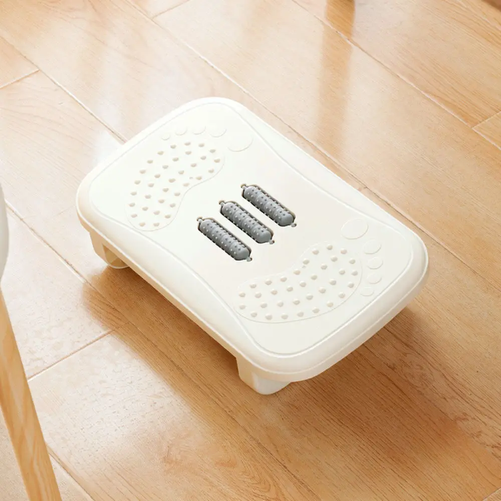 Office Foot Rest Under Desk Adjustable Massage Footstool Ergonomic Leg Support Pedal For Relaxed Sitting Posture Sturdy