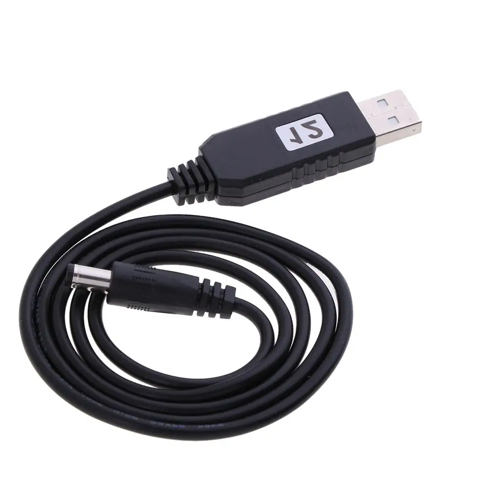 Step Up Voltage Converter 5V to 12V USB Power Adapter Cable 5.5 X 2.1mm for Travel Router Fan Lamp