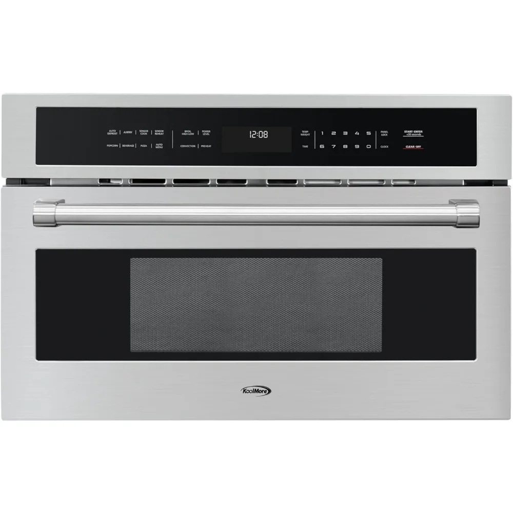 

KM-CWO30-SS Built-in Microwave with Convection Oven and Air Fryer, 1000W Power with 10 Levels, UL Listed Capacity