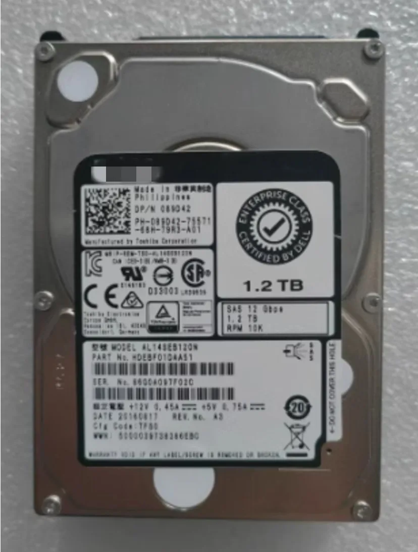 

089D42 AL14SEB120N SAS hard drive 1.2T 10K 2.5-inch