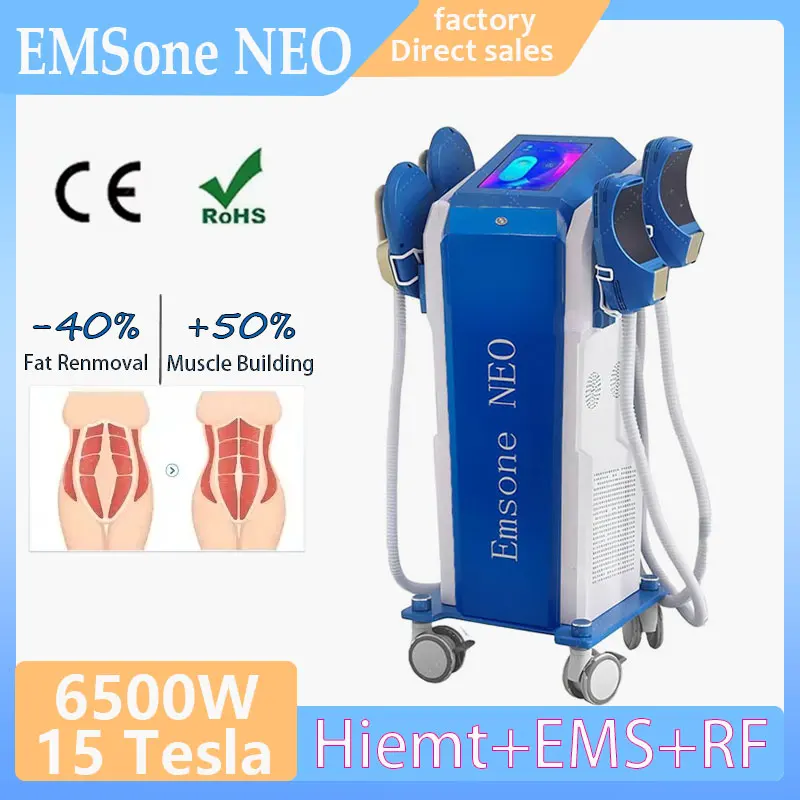 EMS fat removal machine 6500W 200Hz EMSone NEO fat burning muscle training machine RF slimming and beauty device