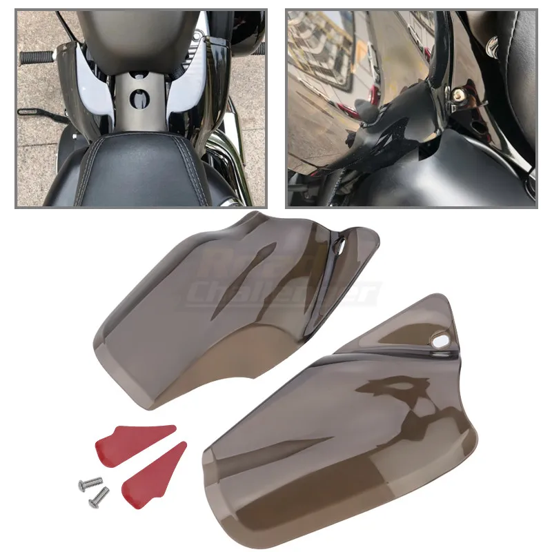 

Motorcycle ABS Saddle Shields Air Heat Deflectors Smoke For Harley Sportster 883 1200 Forty Eight XL1200 2004-2022