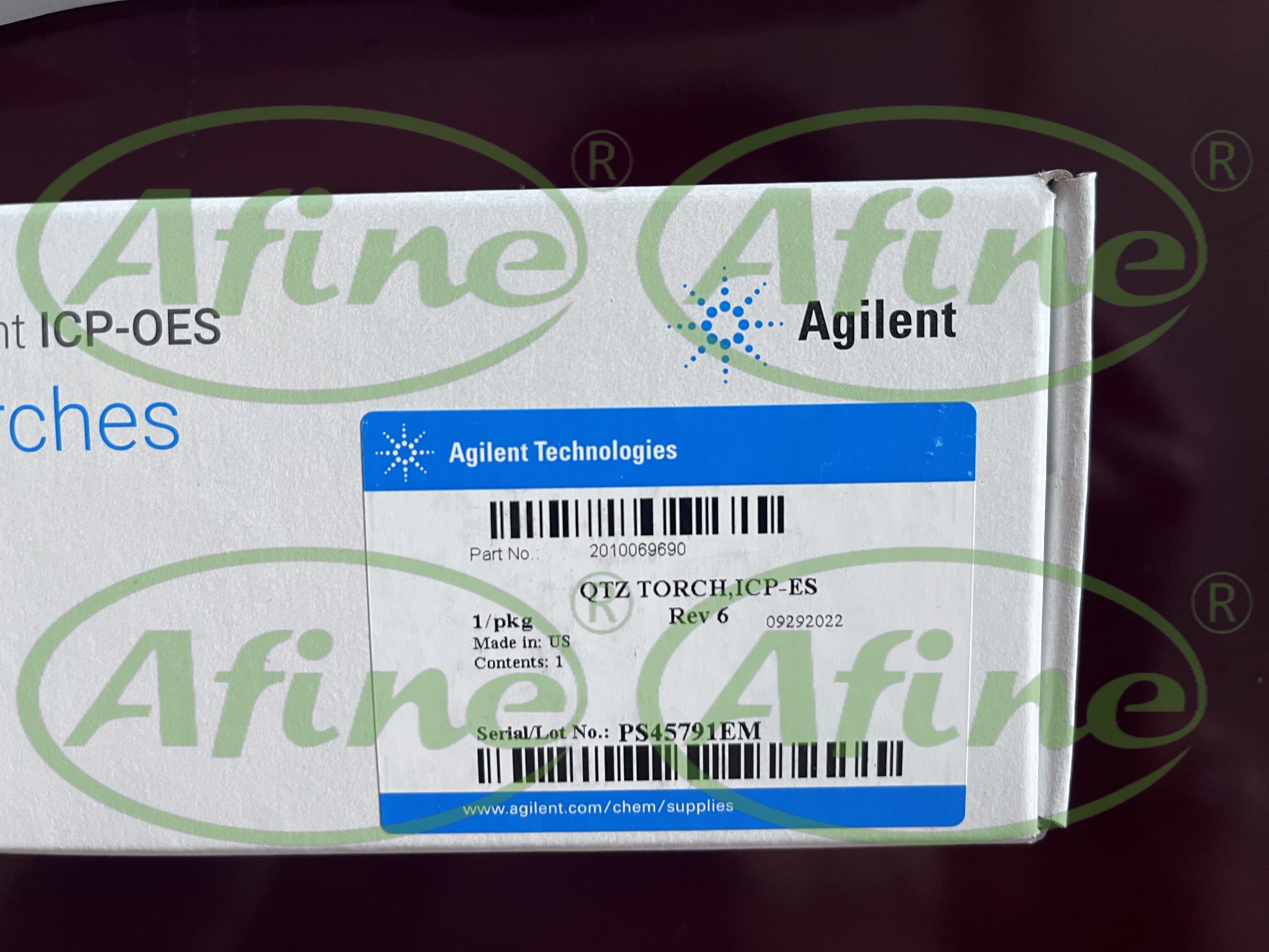 

AFINE Agilent Torches for 700 Vista Series Liberty ICP-OES 2010069690 Torch Tube Low Flow Quartz 1.4 mm ID Center for Radial TDS