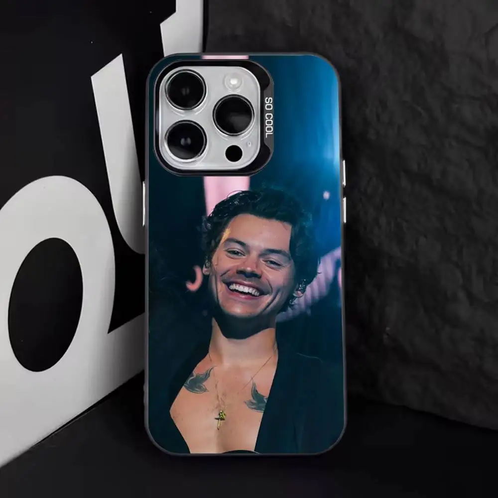 H-HaRRyS singer Styles-s For iPhone 17,16,15,14,13,12,11,Pro,Max,Plus,E,Air,Mini Anti Fall Black Matte Hard Bumper Phone Case - view 4